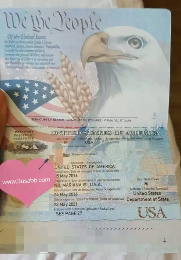 美国生子宝宝的护照
