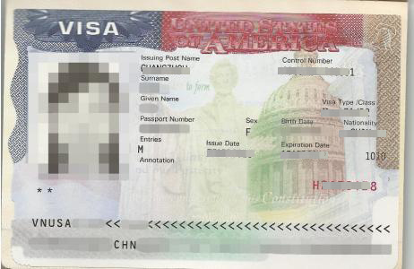 美国生子客户visa照