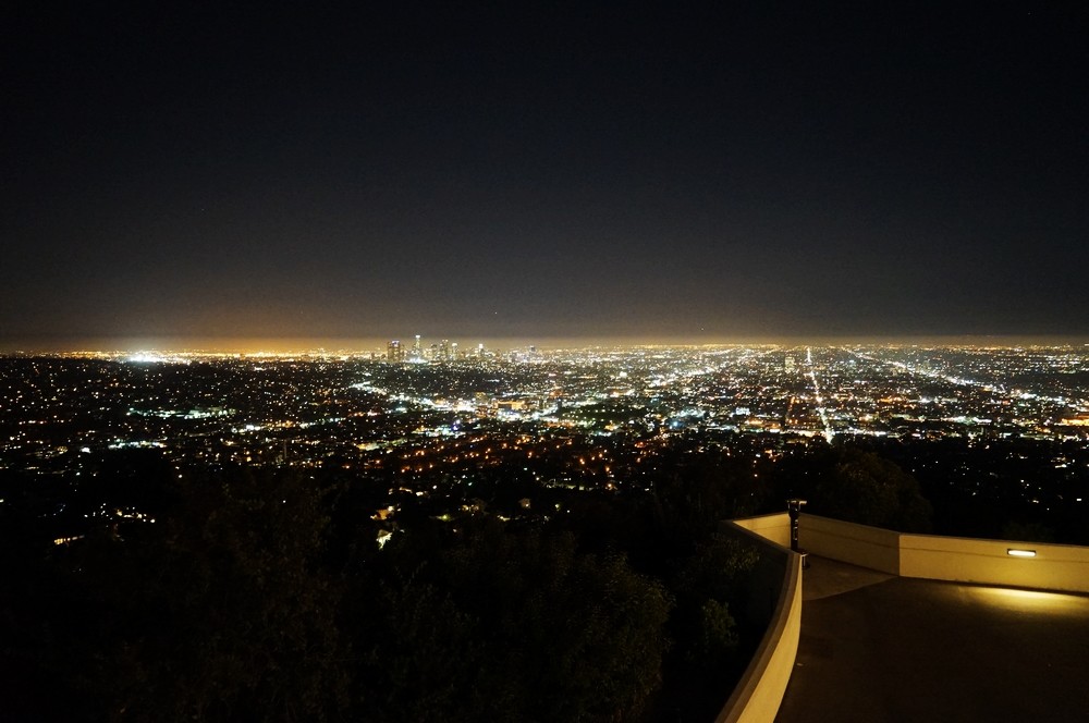 美国洛杉矶生子看洛杉矶夜景